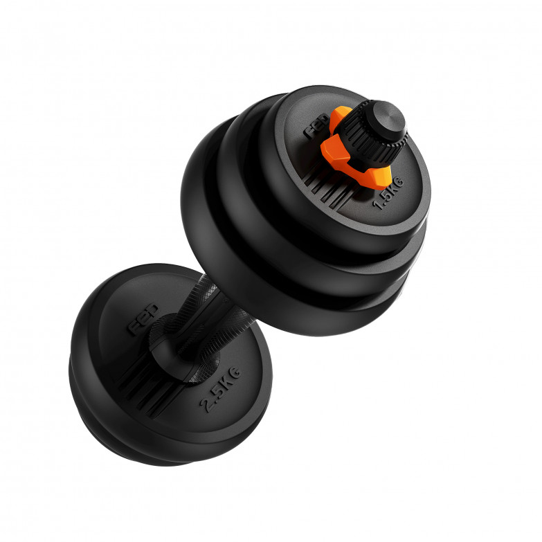 FED 10 Kg Dumbbell + Barbell +...