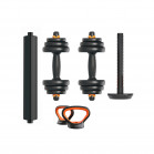 FED 20 Kg Dumbbell + Barbell + Kettlebell Kit V2