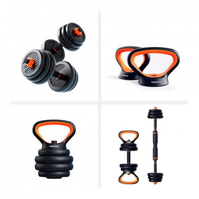 FED 30 Kg Dumbbell + Barbell +...