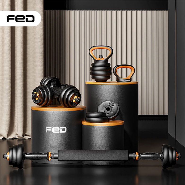 FED 40 Kg Dumbbell + Barbell +...