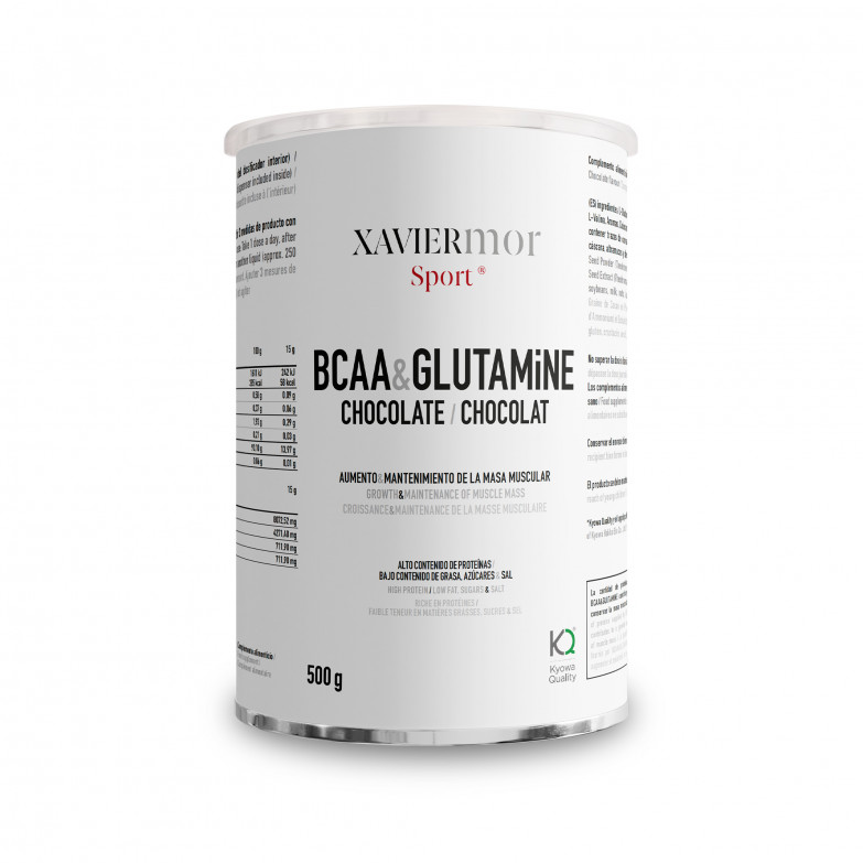 BCAA + Glutamina, Polvo, Chocolate